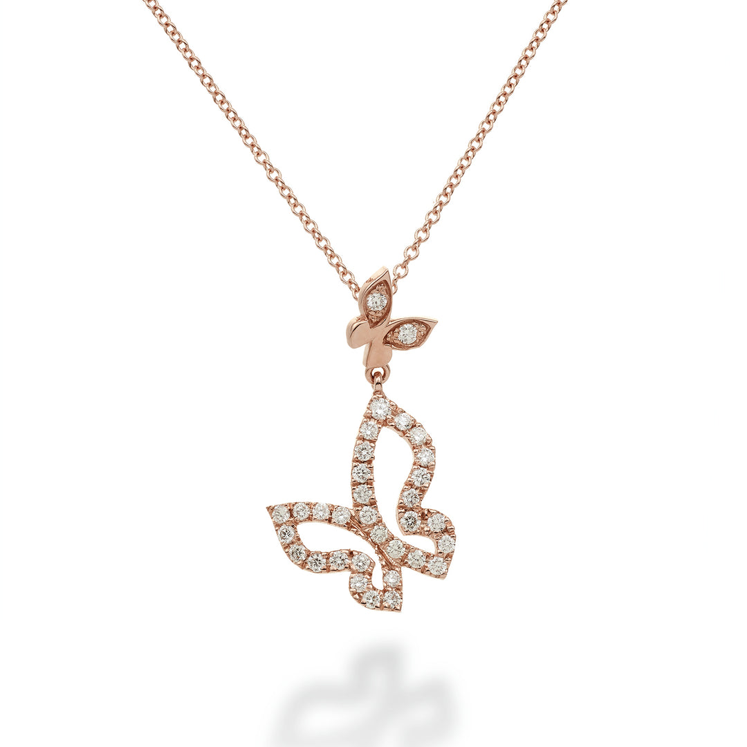 Golay mariposa choker średni motyl wisiorek GFFA003DI-22236110016