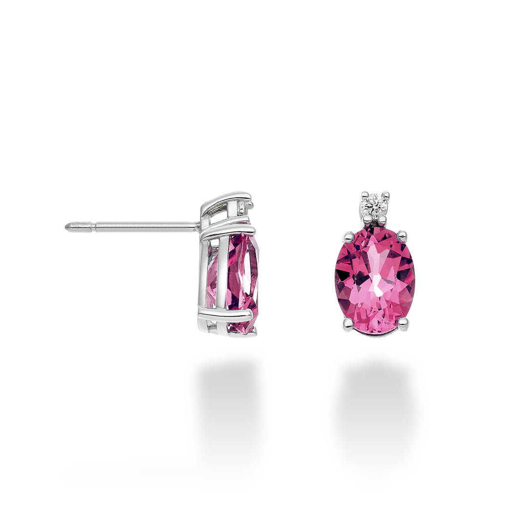 Nihama o topacio rosa ovalado de 18k 8x6 ct.2,80 diam. 0,05 quilates NO5025O4TPPK