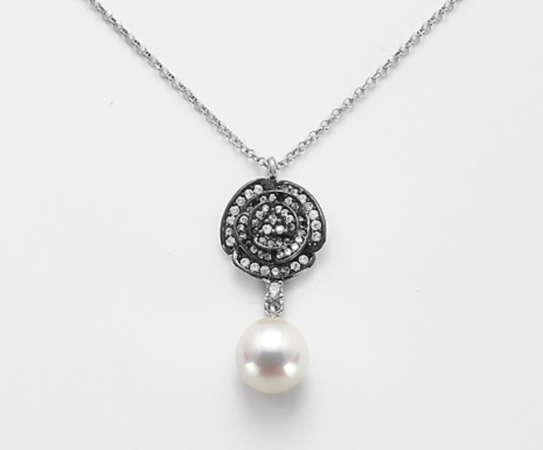 Nihama cl ag925 fw drop 9/9.5 gem fehér swarovski ND7509A7WHITE0