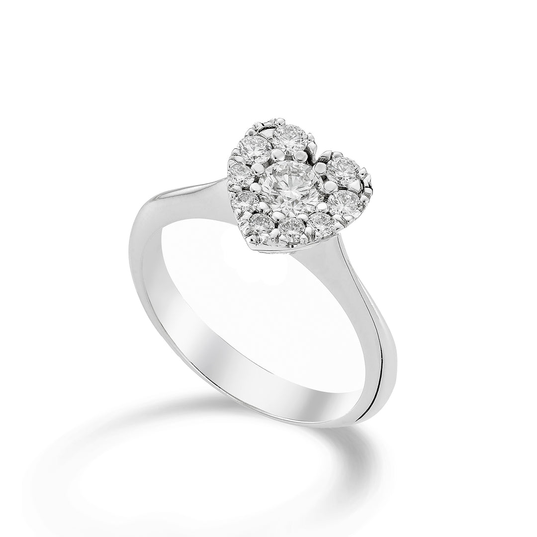 Golay flerstensring med centralt hjerte ct. 0,30 ACM001DI30-23031110037