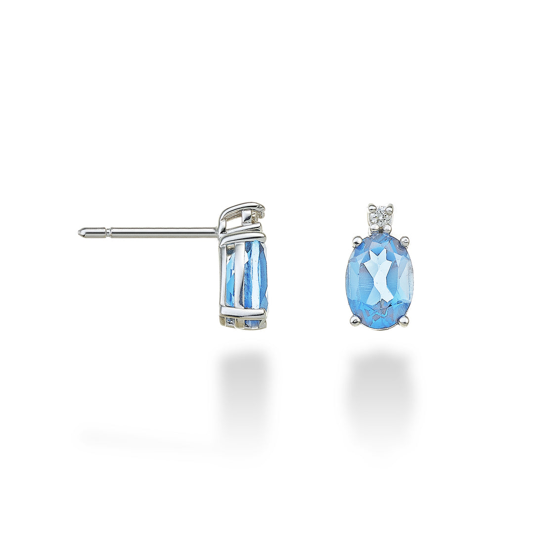 Nihama nebo 18k oválný modrý topaz 7x5 ct.2,20 pr. ct.0,03 NO5024O4TPAZ