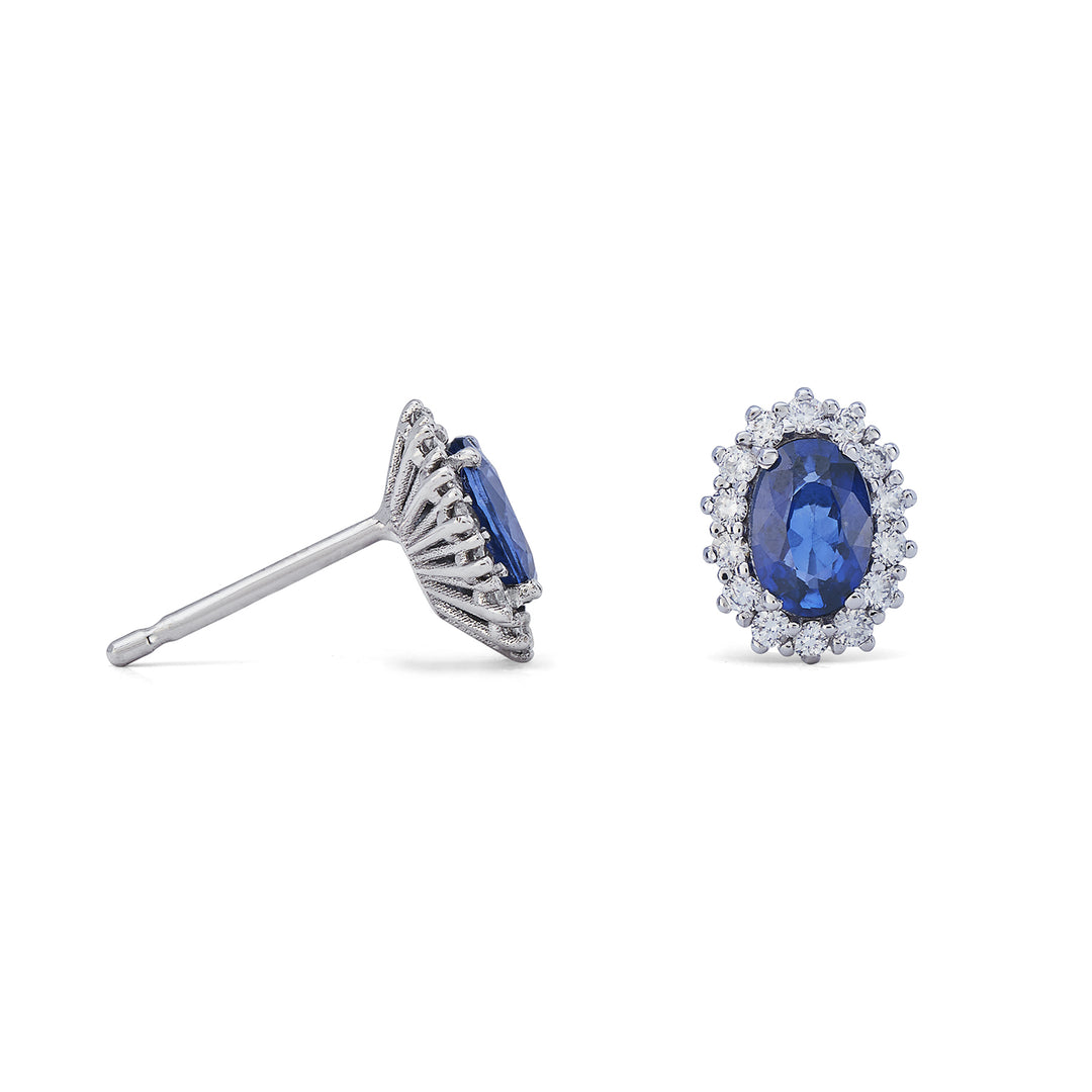 Nihama of 9k ovale saffier 6x4 ct.0,80 diam. 0,26 ct NO5068R4ZFD