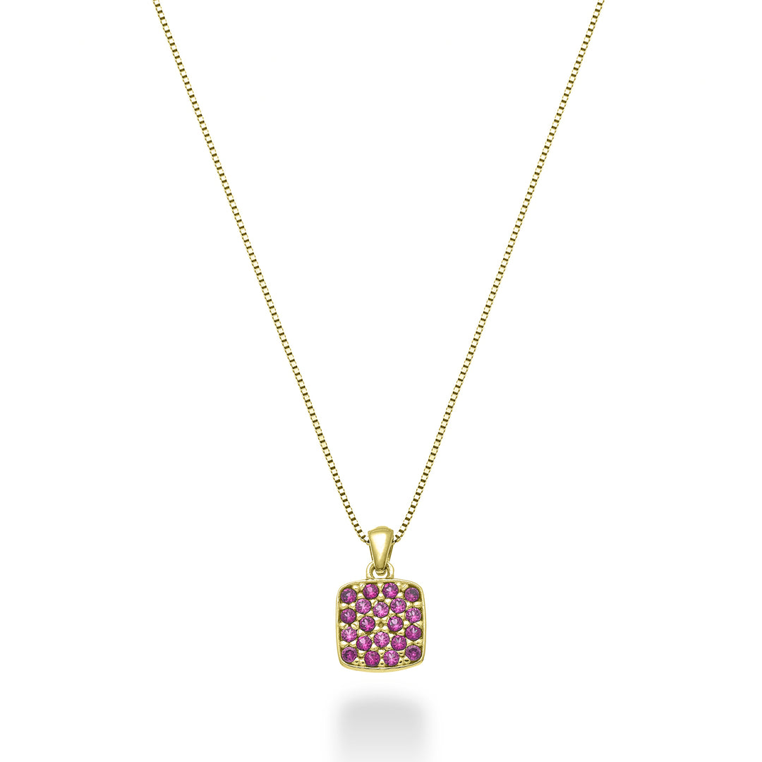 Mikiko cl rubíes cuadrados de 18k oro amarillo de 0,12 ct MD5164O1RBR