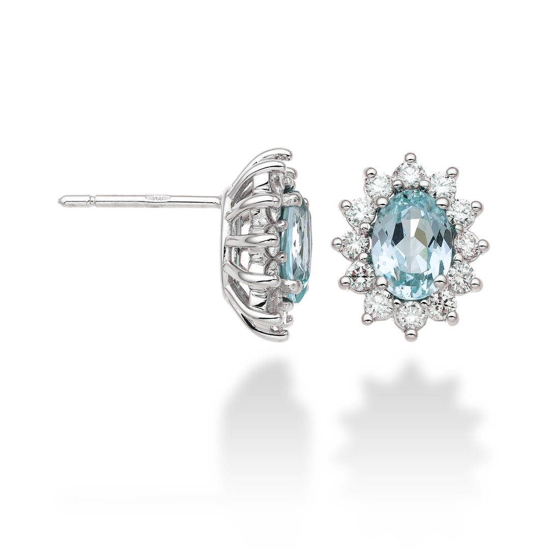 Turmalina paraiba ovalada Mikiko o 18k 7x5 ct.1,60 diam. 0,60 quilates MO5031O4PAR