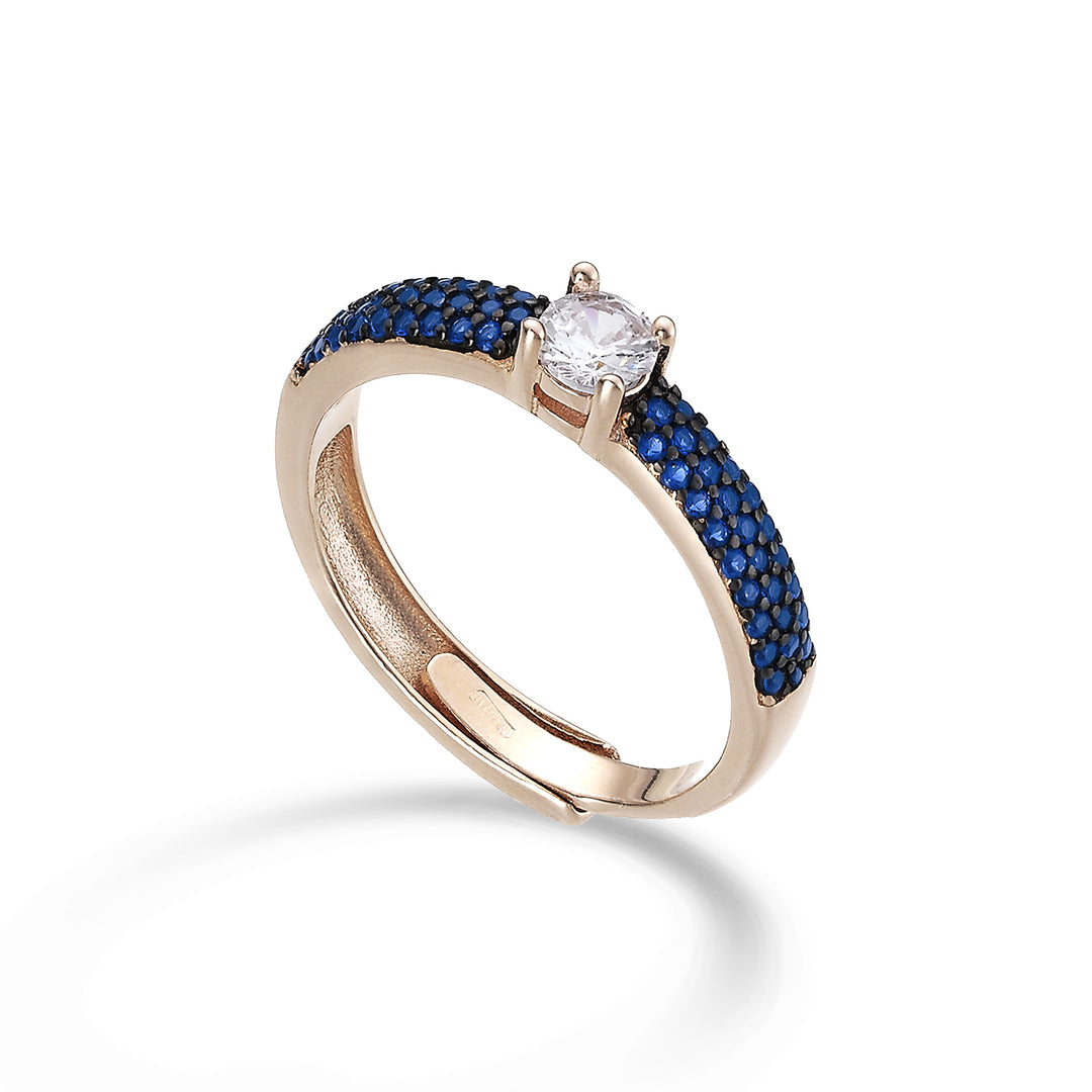 Mikiko an ag925 gem swarovski blå og hvit MA7185A3BLU0000