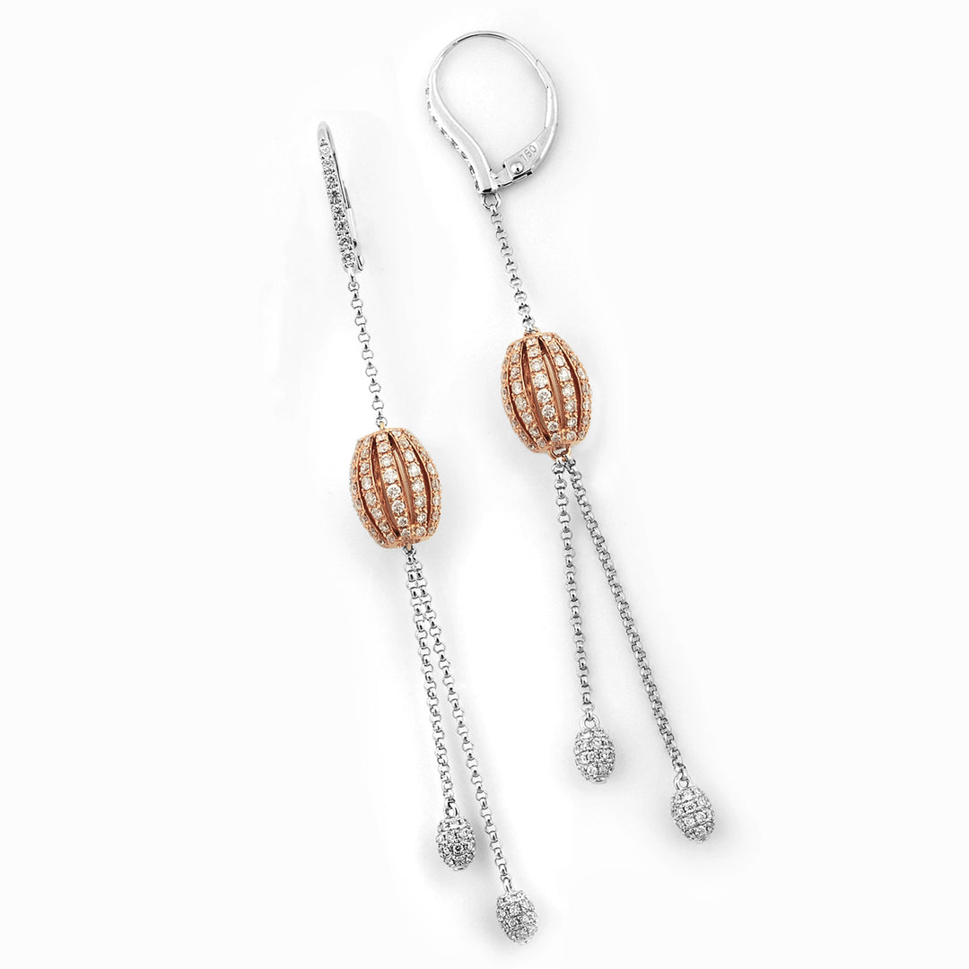 Golay fantasy øreringe rosa guld + hvid OKT58456WR-00045038
