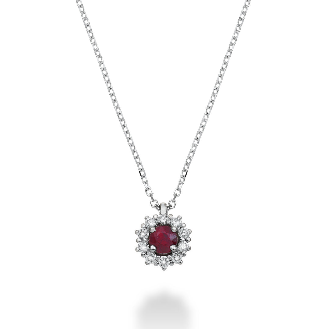 Nihama cl 18k ρουμπίνι n. 0,12 ct διάμ. Μέγεθος 0,07 ct 2 ND5085O4RBN012