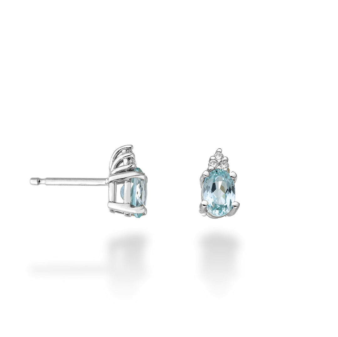 Mikiko eller 18k oval paraiba turmalin 7x5 ct. 1,60 dia ct.0,09 MO5034O4PAR