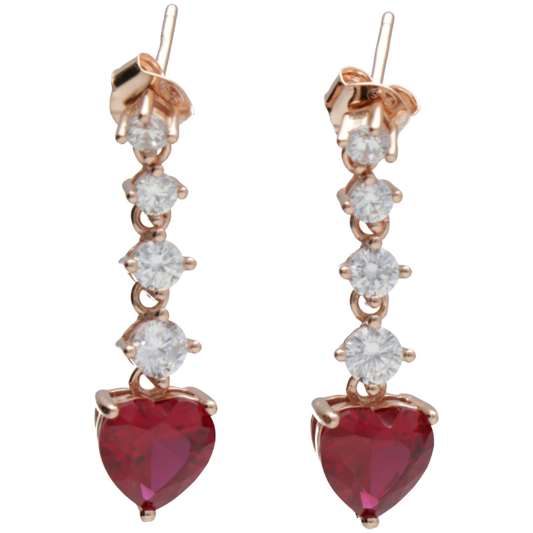 Nihama ή ag925 gem swarovski λευκό και κόκκινο NO7641A3RED00