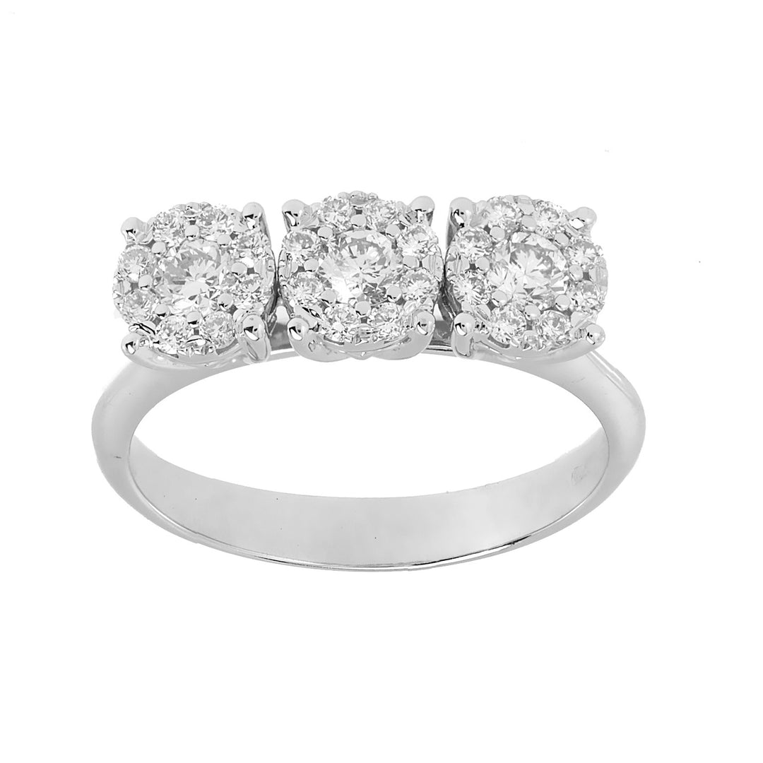 Inel trilogie Golay cu diamante cen ct. 0,10x3 AGICETR01-24271110017