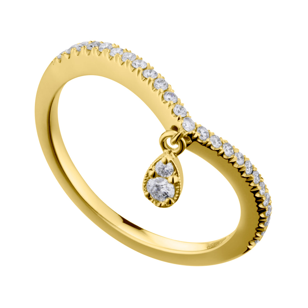 Mikiko en 18k girodito diam ct. 0,21 gult guld MAMGCU002DI1O1