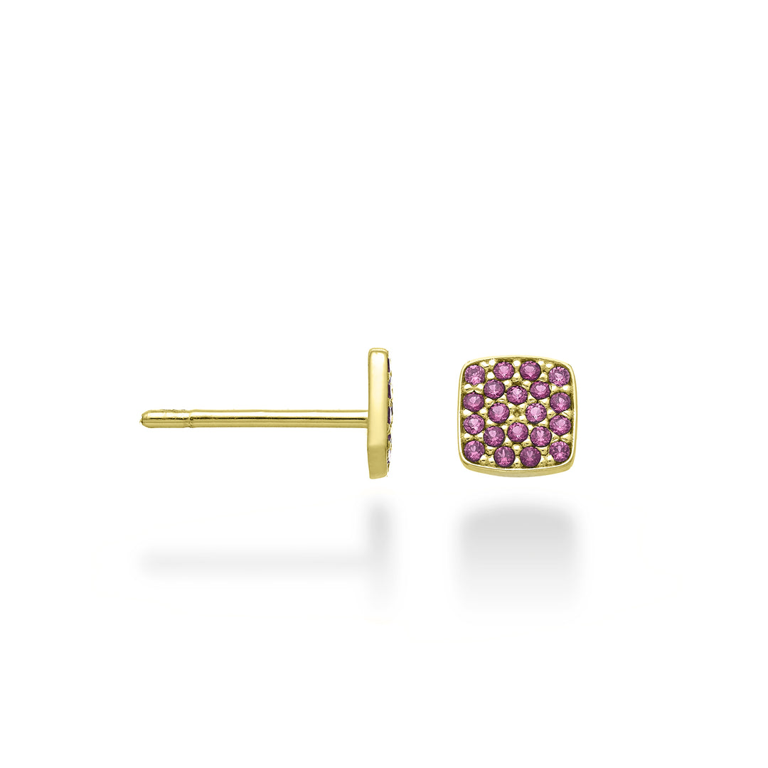 Nihama ou rubi 18k quadrado ouro amarelo 0,24 quilates NO5146O1RBR