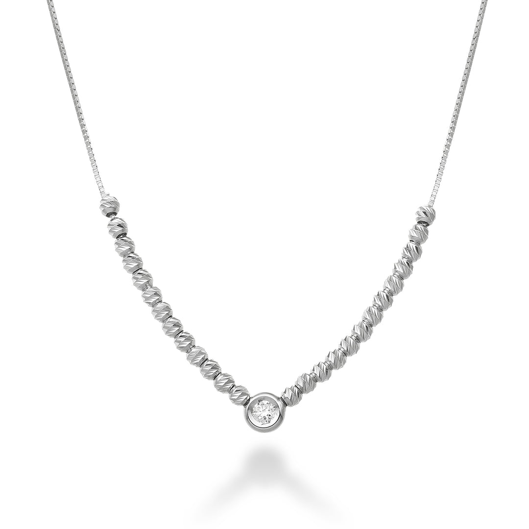 Mikiko cl 18k ct.0.03 - tükrözött - fehérarany MD5038O4BR003