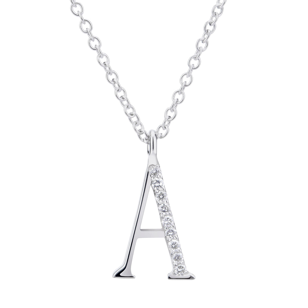 Golay cl 18k Buchstabe a großer Durchm. 0,02 ct Weißgold GDGFAO4