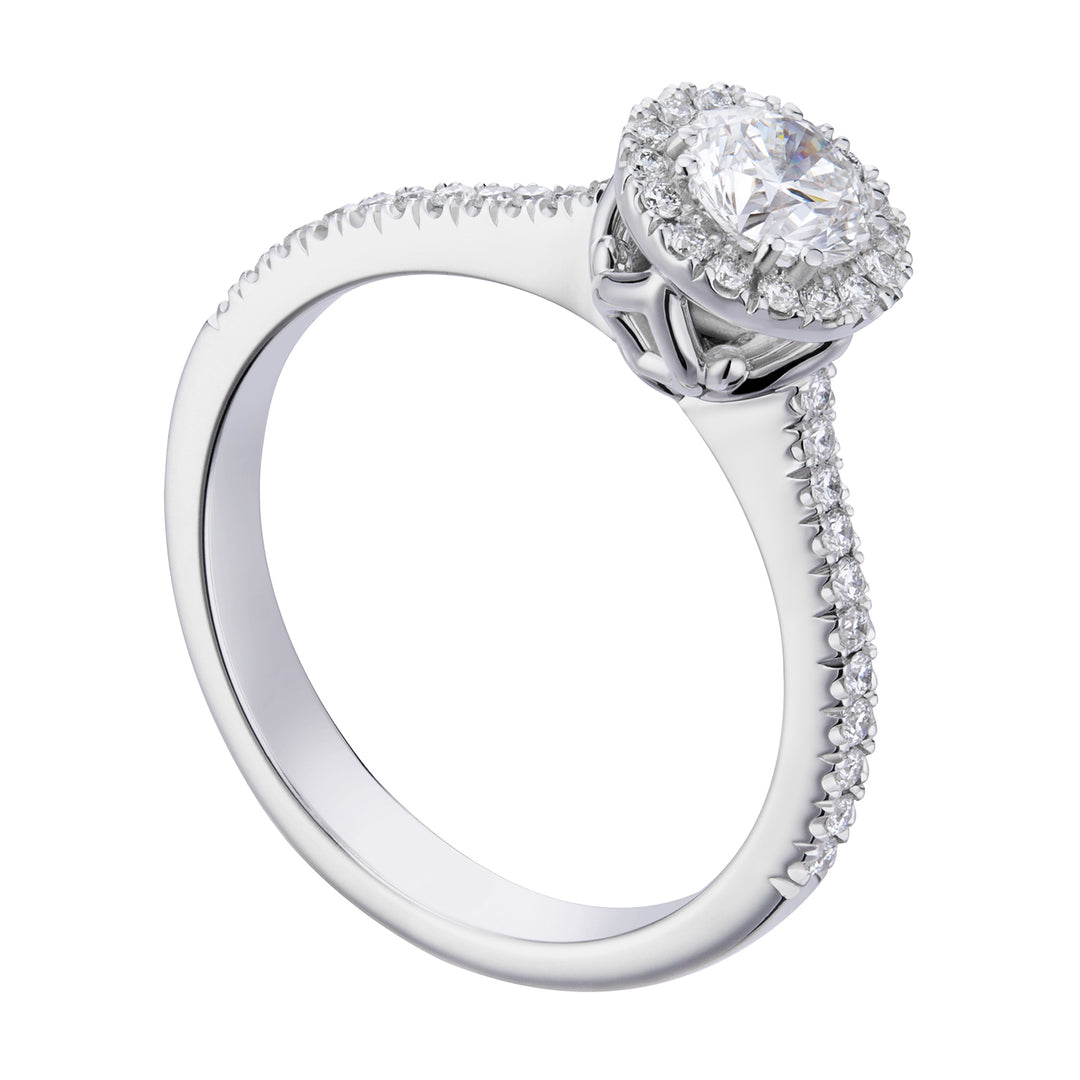 World Diamond Group anello fm con contorno e gambo inc. ct.0,49-0,58 ACTFM010DI4-19256110130