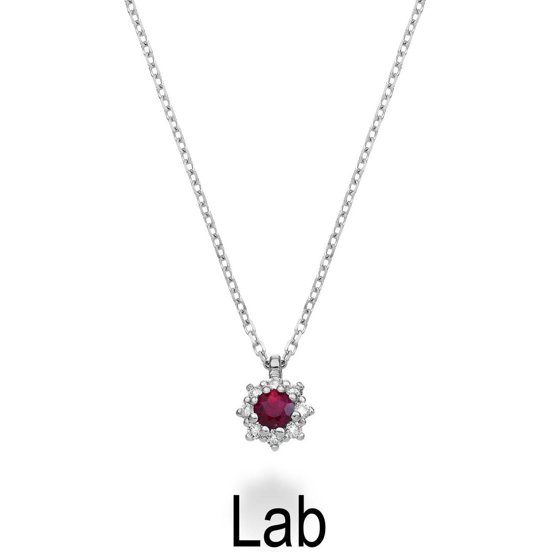 Nihama cl 18k robijn lab ct.0,08 diam. 0,04 ct maat 1 ND5084O4RBL008
