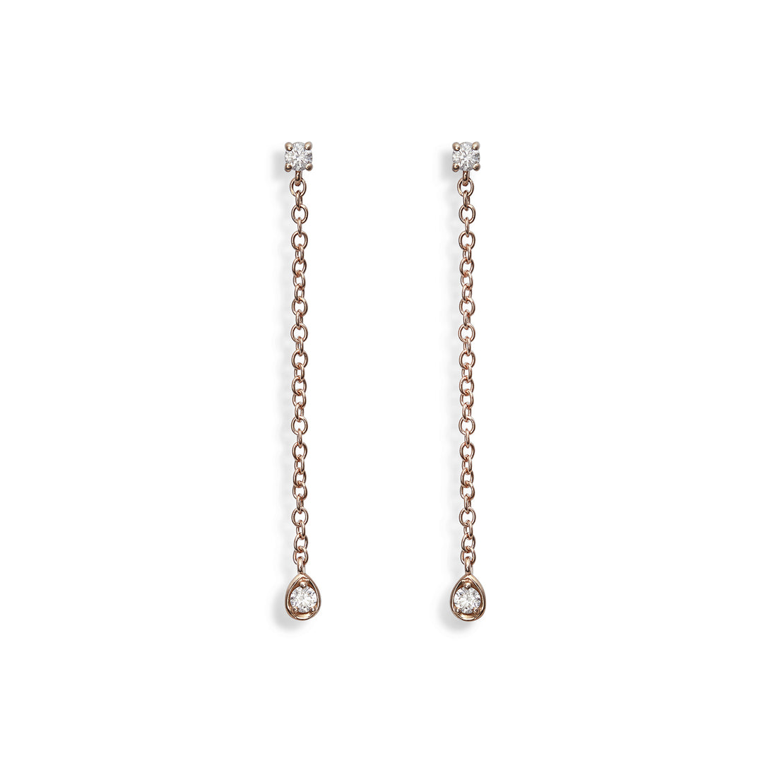 World Diamond Group tai 18k 0,12 ct kehys ketju 3,30 cm rosé GO5069O3BR012