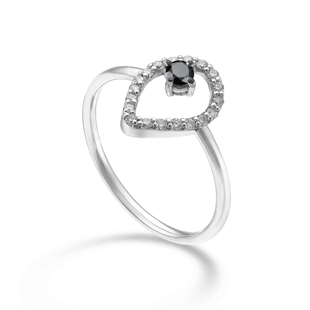 World Diamond Group 18k "drop" černý diamant o průměru 0,10 ct. ct.0.14 GA5185O4BK024