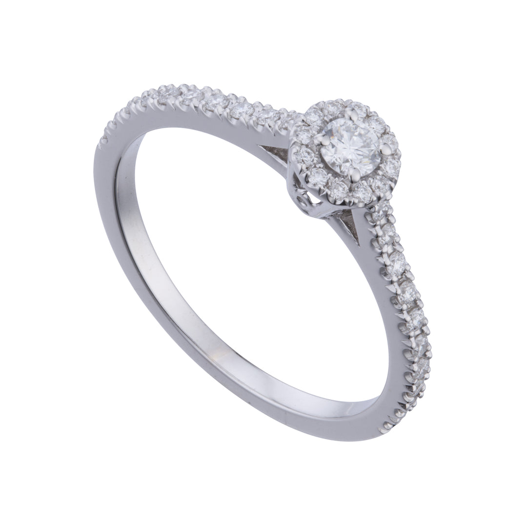 Golay solitaire sormus 0,20 platinaa ACT008DI20PT-25149110143