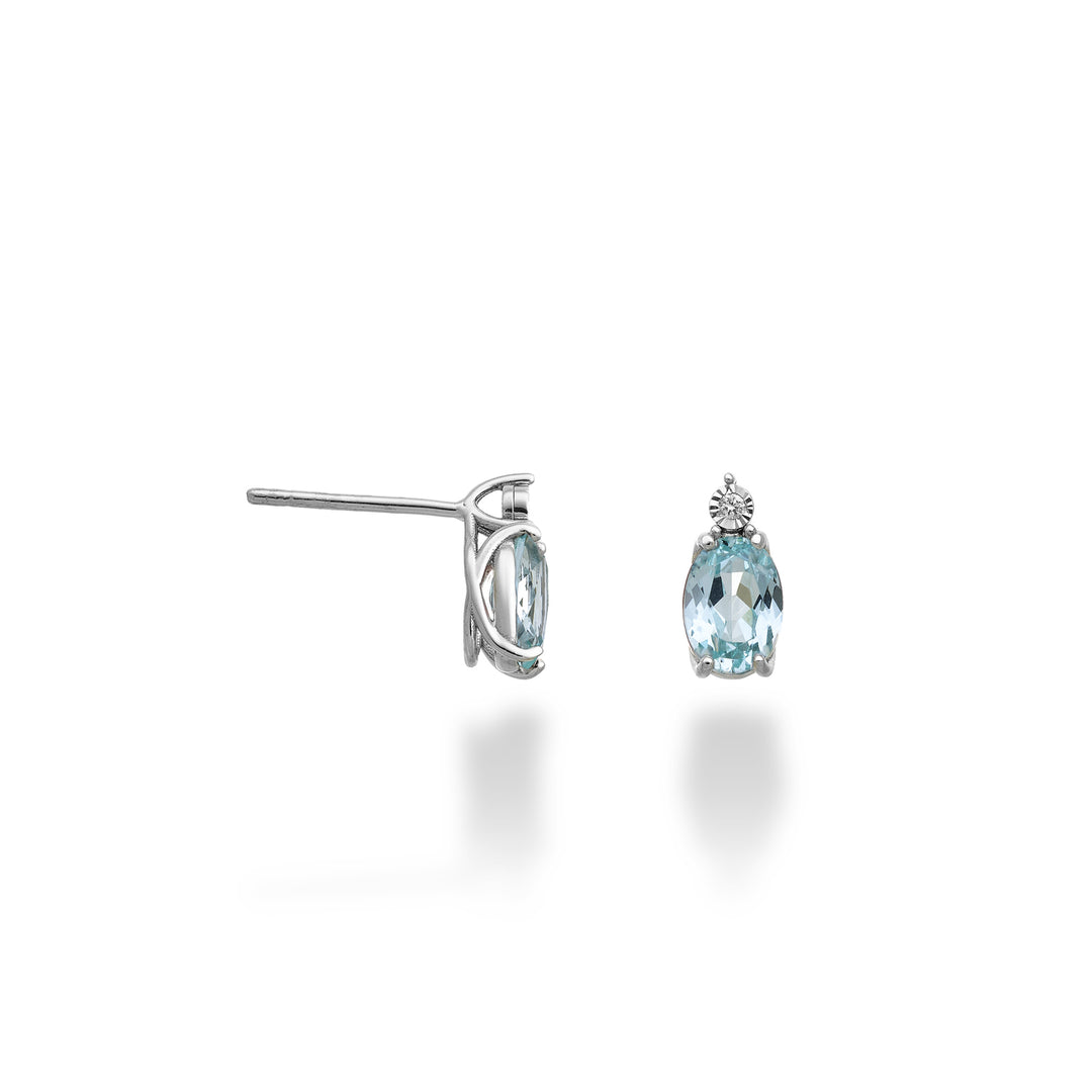 Mikiko ή 18k οβάλ paraiba τουρμαλίνη 7x5 με διαμάντι MO5176O4PAR