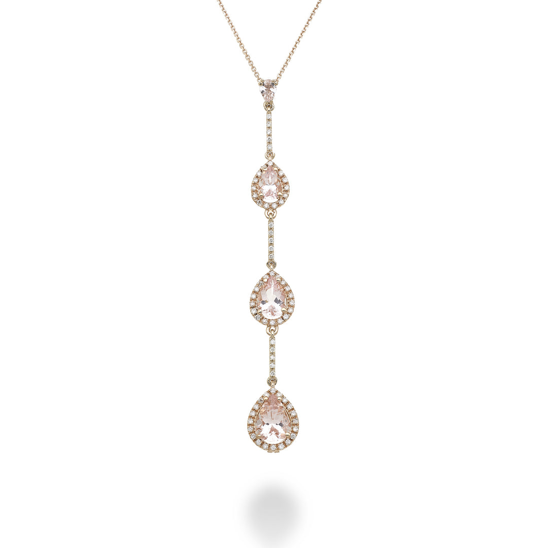 Golay morganiet ketting met contourdruppels en staafjes dia PCLC206DMOP68-23065110069