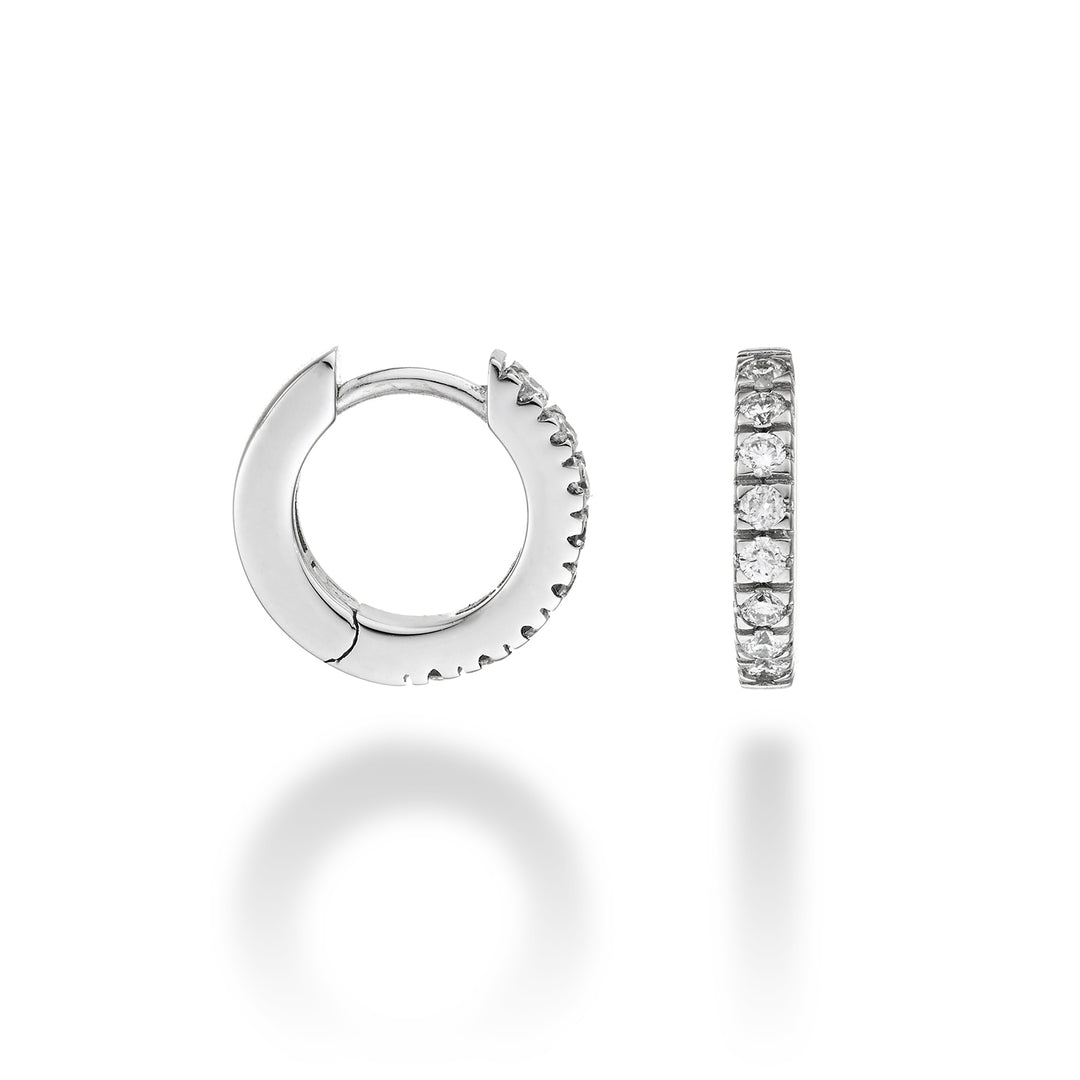 Nihama ou 18k ct.0.26 taille 2 or blanc diam. est. 12 mm NO5079O4BR026-2