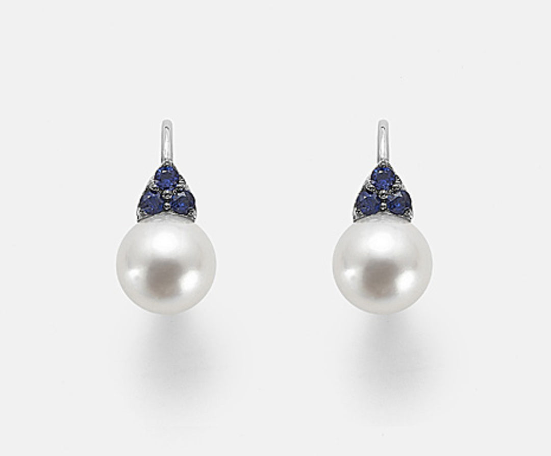 Nihama eller 18k fw 10/10,5 blå safirer 0,44 ct NO1469O7ZAFFBLU