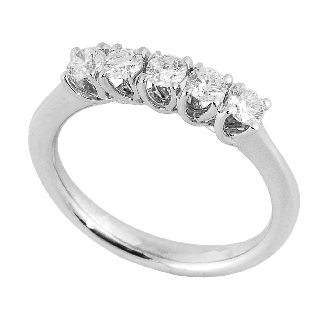 Golay linear grace ring riviera 5 pietre total ct. 0,40 ABTRE1645-22041110028