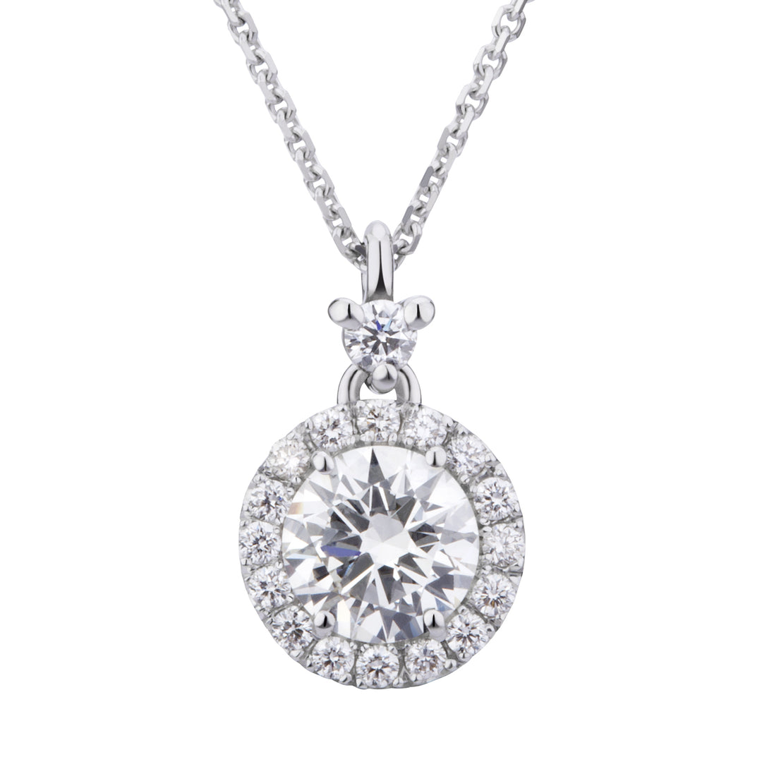 Collar World Diamond Group con diamante central 0,70 ct y contorno PCT008DI70PT-25167110089