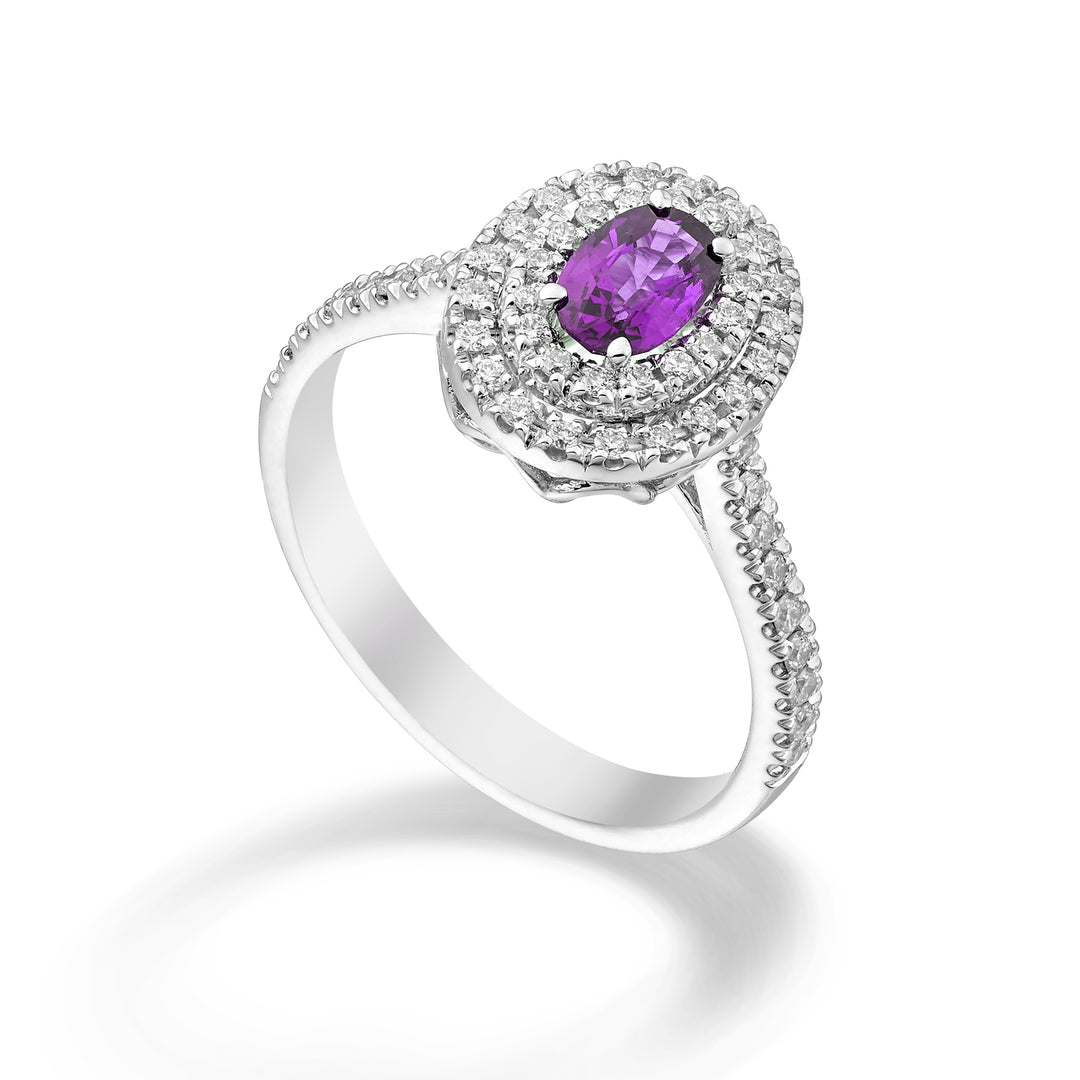 Golay-Ring z.rosa oval 6x4 Doppelkonturschaft inkl. ACLC326DIZP64-24072110118