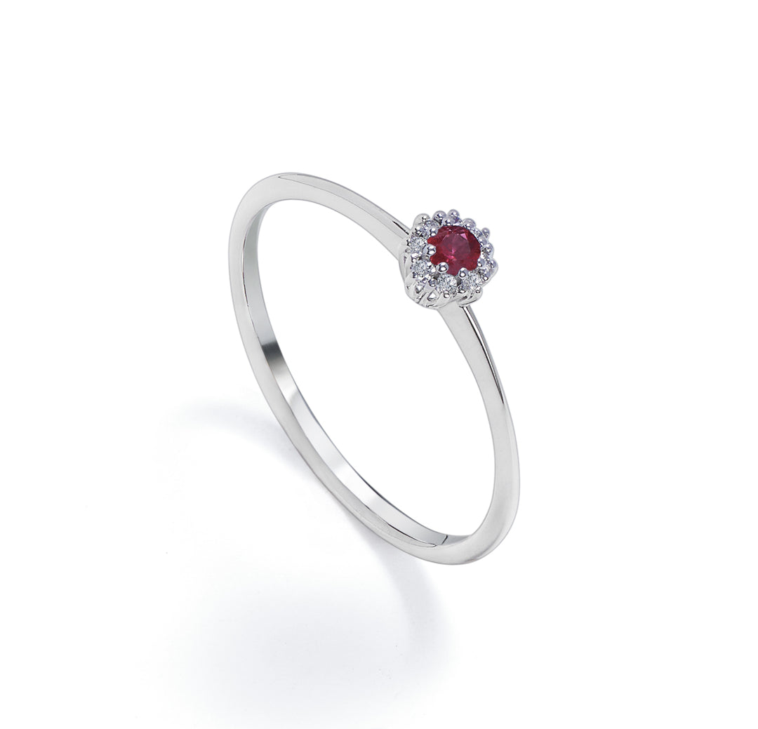 Mikiko ένα ρουμπίνι 18k n. κτ.0,08 διάμ. Μέγεθος 0,04 ct 1 MA5139O4RBN008