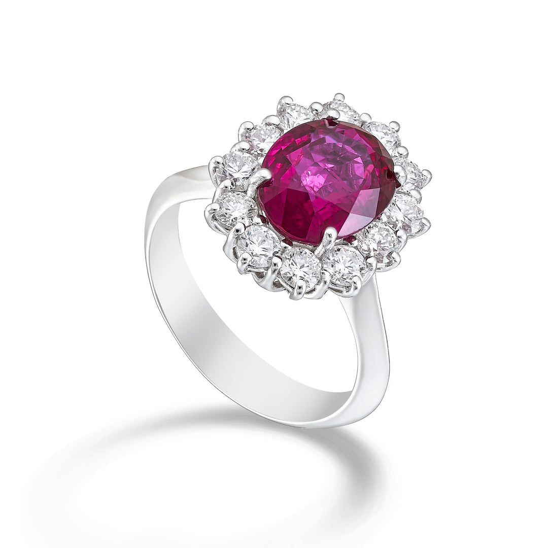 World Diamond Group gyűrű 3,76 ct rubinnal és kontúrral APU310DIRU-23125110033