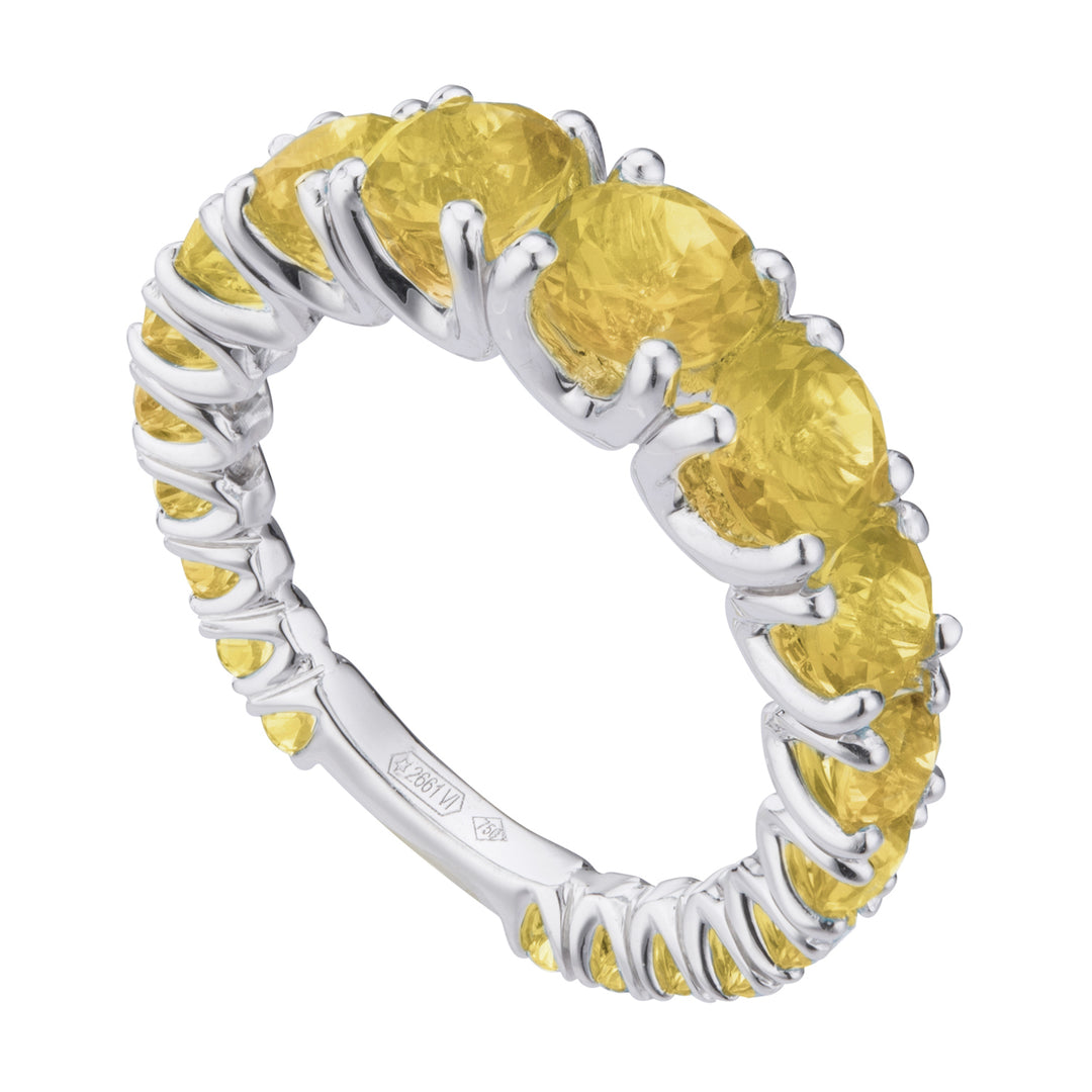 Mikiko en 18kt graderad citrin med vitguldstack MXDABIC1498CITO4