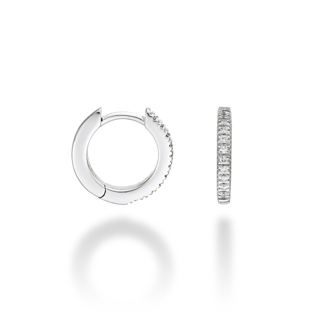 Mikiko veya 18k ct.0.11 boyut 2 beyaz altın çap. doğu. 12mm MO5077O4BR011-2
