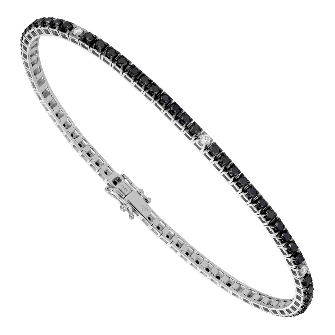 Bransoletka tenisowa Golay kwadratowa 1,05 ct BTQ060DIBK8-22138110024