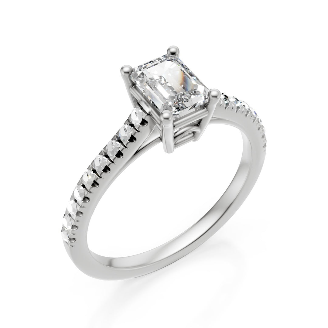Nihama en 18kt åttekantet kabal lab g.d. ct. 0,66 prosent. 0,50, stamme 0,16 NXD00AN021O4BI066