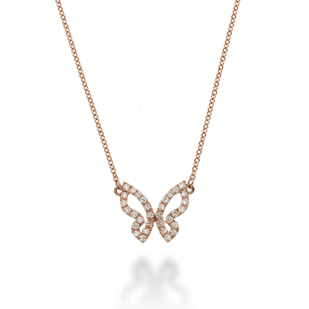 Golay mariposa choker pieni perhonen ja timantteja GFFA001DI1-22185110001