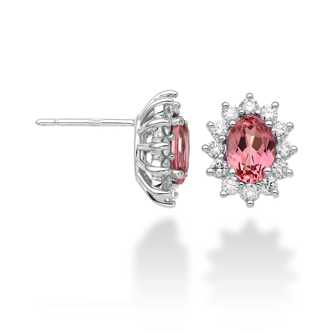 Mikiko or 18k zaffiro rosa ovale 7x5 ct.1,60 diam. ct.0,60 MO5031O4ZFRP