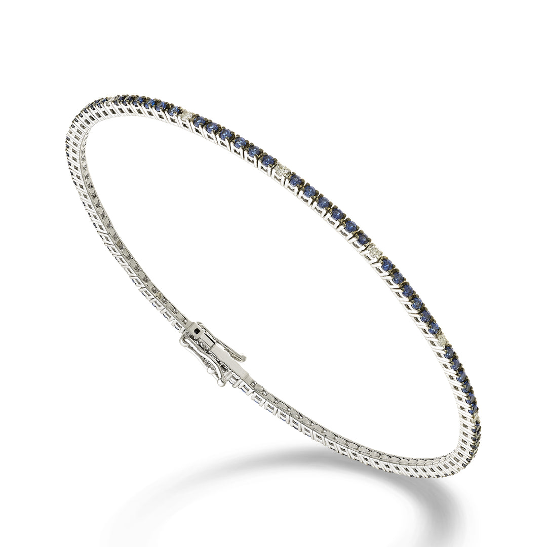 Golay br tennis 18k safirer 1,05 ct diamanter 0,13 ct 17,2 cm - 94 innstillinger GBTF0011ZBRDIO4