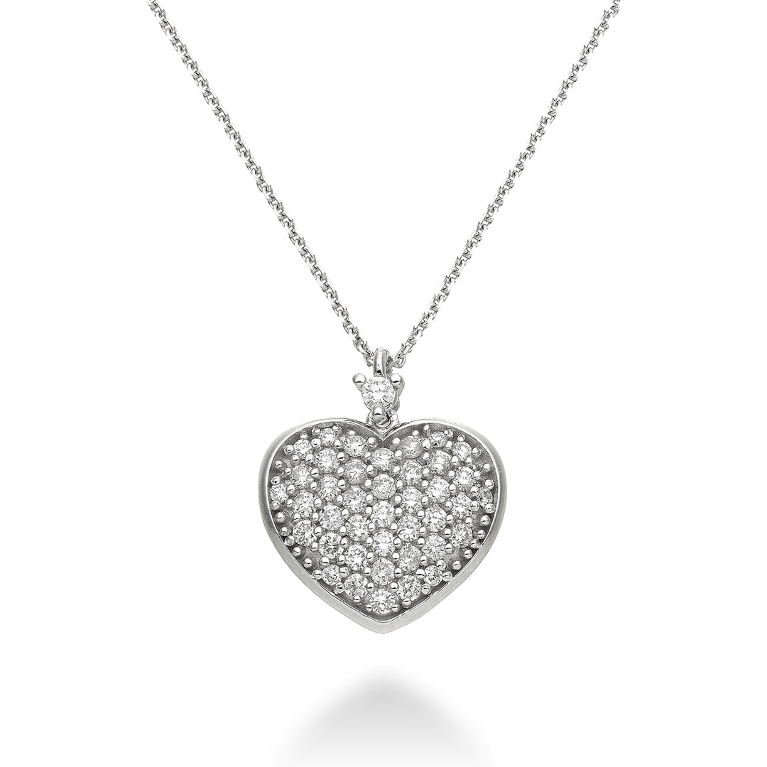 Golay cl 18k 0,45 ct koepelvormig hart maat 4 witgoud cat. wit GD5095O4BR045-4