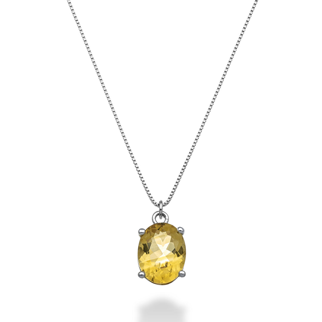 Citrine ovale Nihama cl 18 carats 9x7 ct.1,65 ND5143O4CITR