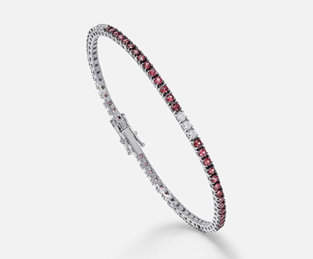 Mikiko br tênis 18k rubis 2,56 ct diam. ct.0,40 cm.17,5 MB5021O4RBR.17,5