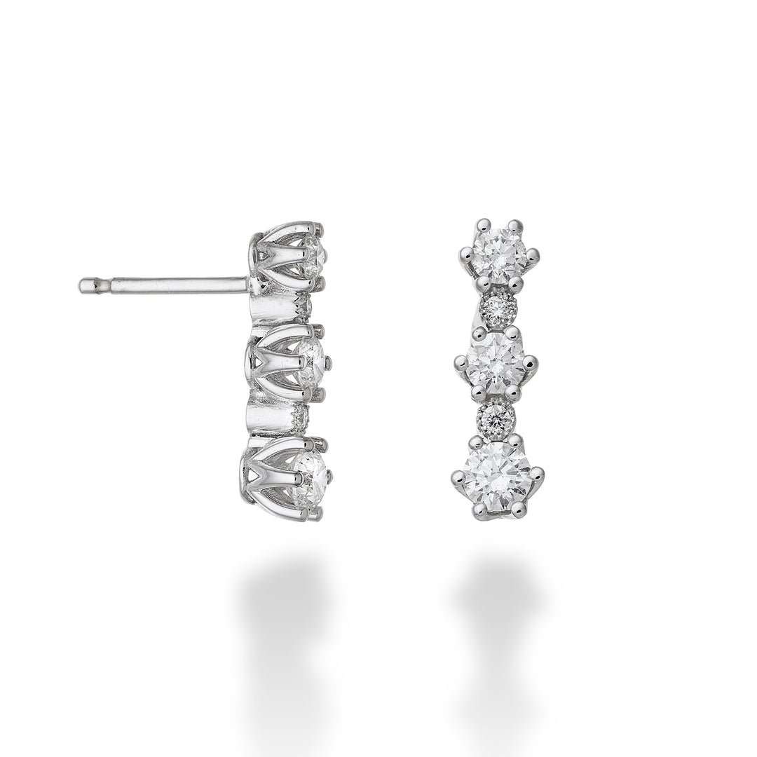 Náušnice z trilogie World Diamond Group se 6 hroty poslední ct. 0,20 OTR046DI020-22361110015
