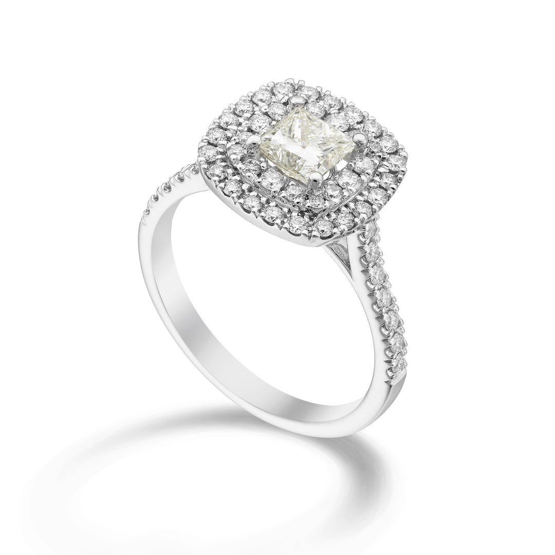 Golay double bague contour centrale diam princesse 5x5 ADCPR420DI55-24206110014