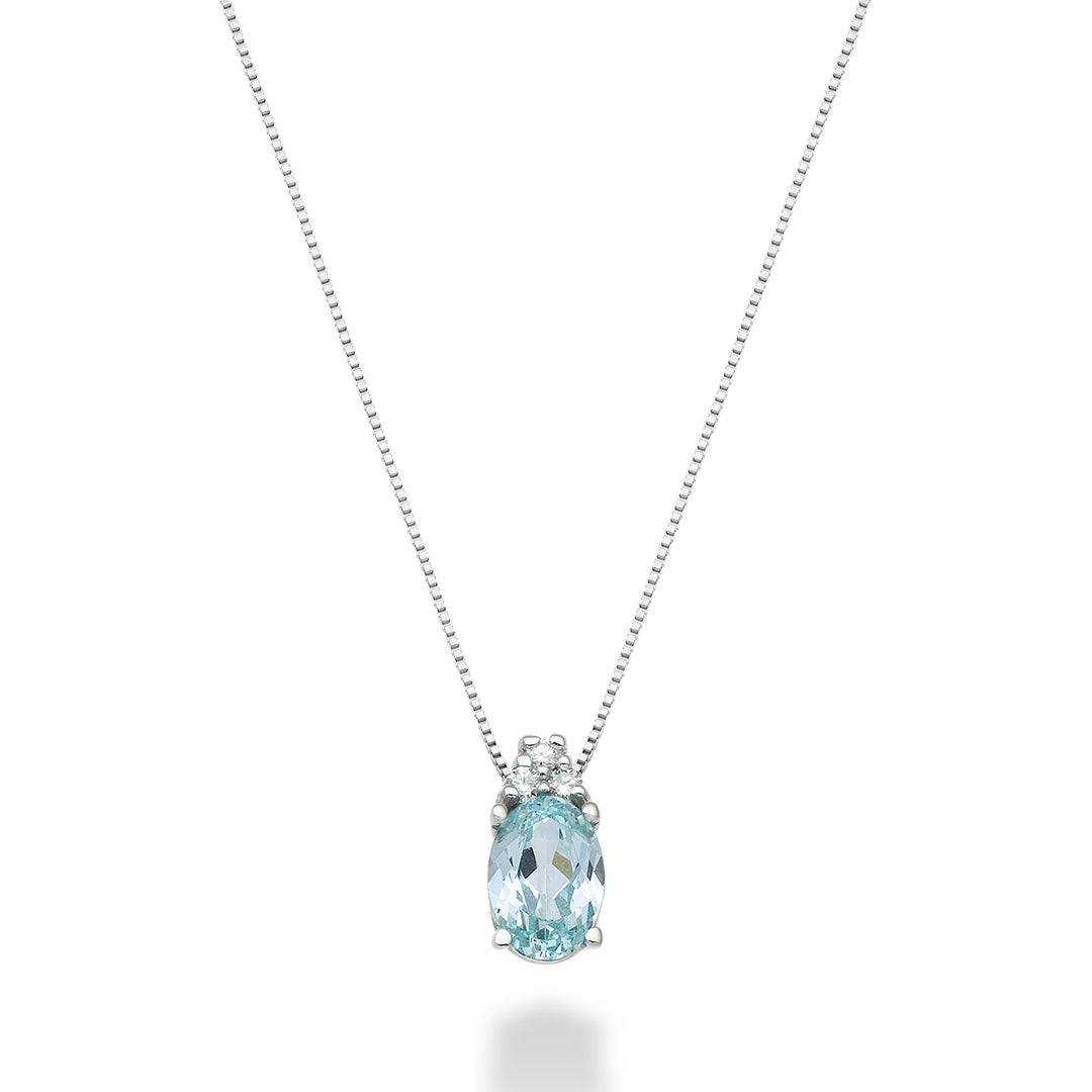 Nihama cl 18k tormalina paraiba ovale 7x5 ct.0,80 dia ct.0,045 ND5055O4PAR