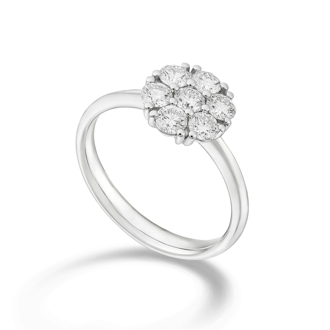 Golay flersteinsring med 7 diamanter på 0,13 ct AB2138-11208110030