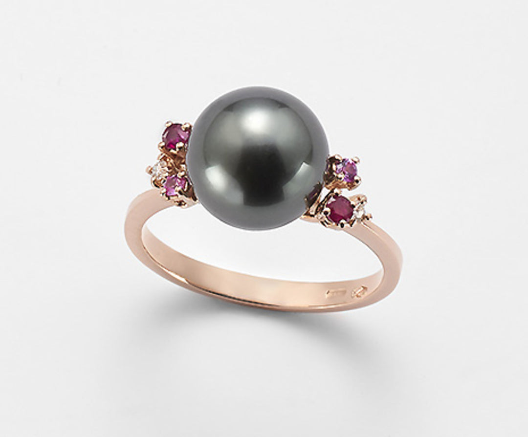 Mikiko an 18k sspb 10/11 ct.0.03 루비 0.12ct 및 핑크 사파이어 0.07ct MA0760O3SANE100