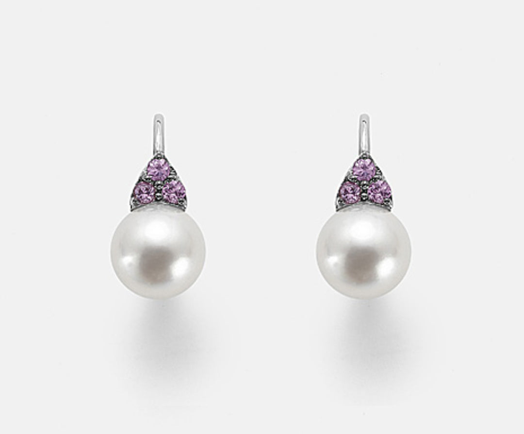Mikiko of 18k fw 10/10.5 roze saffieren 0,42 ct MO1469O7ZAFFROSA