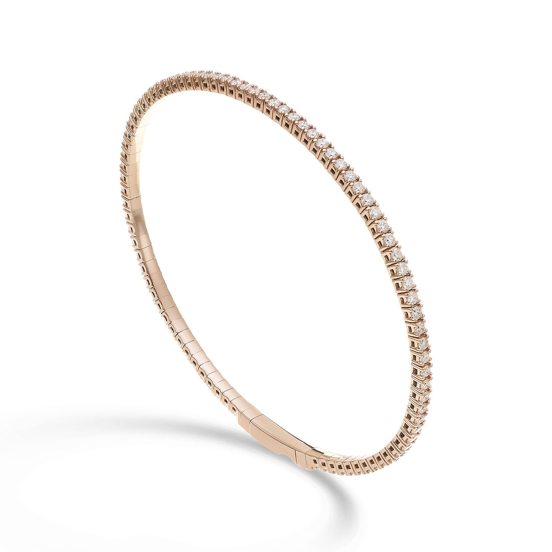 Golay br 18k τένις flex διάμ. Ροζ χρυσό 1,57 ct 17 cm GBFLEX002DIO3
