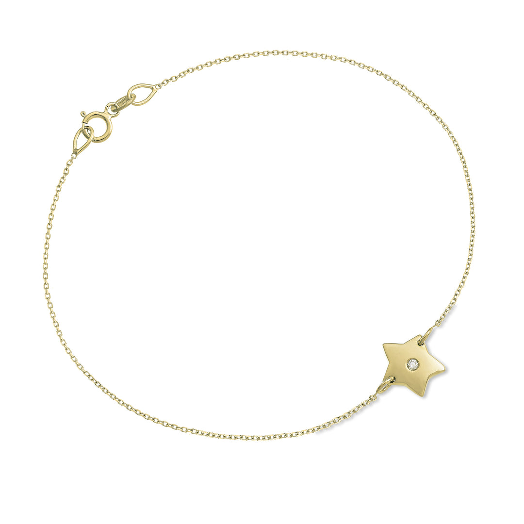 Nihama br étoile 18 carats 0,01 ct or jaune NB5040O1BR001